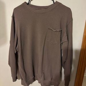 Brown aerie crew neck